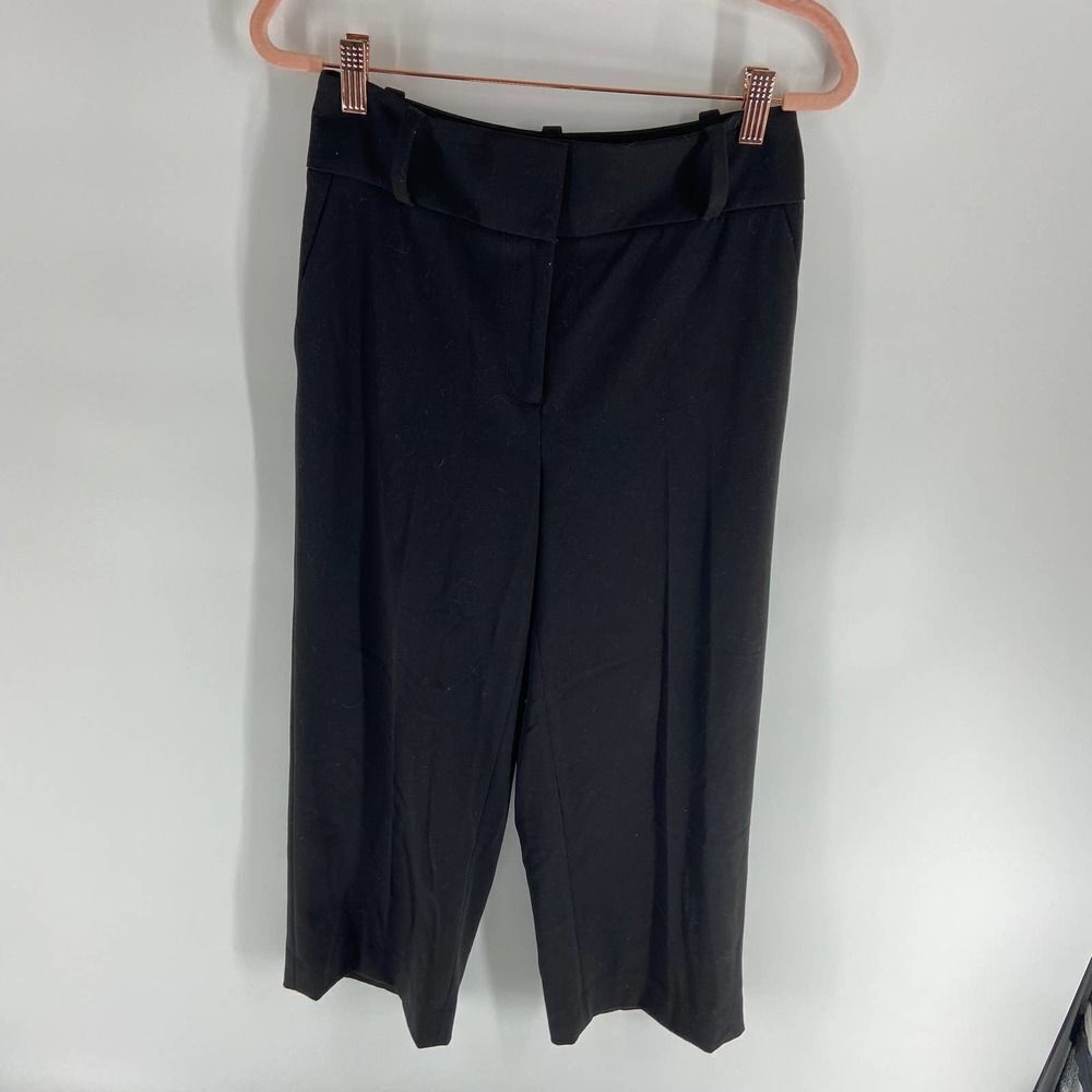White House Black Market The Wide Leg Crop Pant Pleat Front Dress Career Women 2